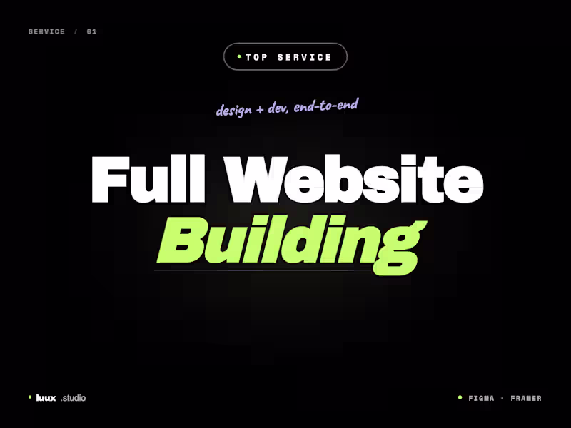 Cover image for UX-oriented Websites