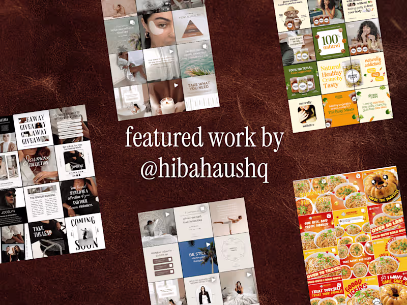 Cover image for Content Plan and Creation (Wellness, Personal Brand, Food, B2B)