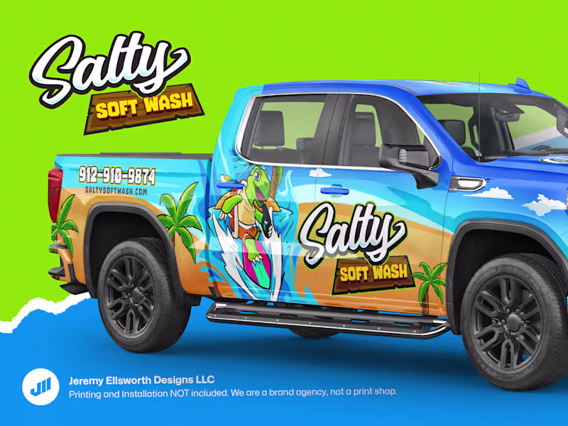 Cover image for Brand Identity Transformation for Salty Soft Wash