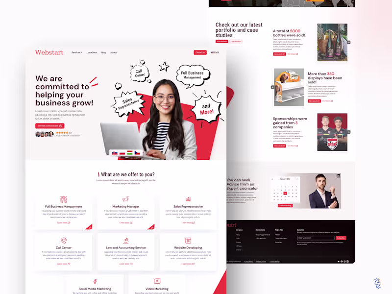 Cover image for Website UI/UX Design - Clean, Conversion-Focused Sites