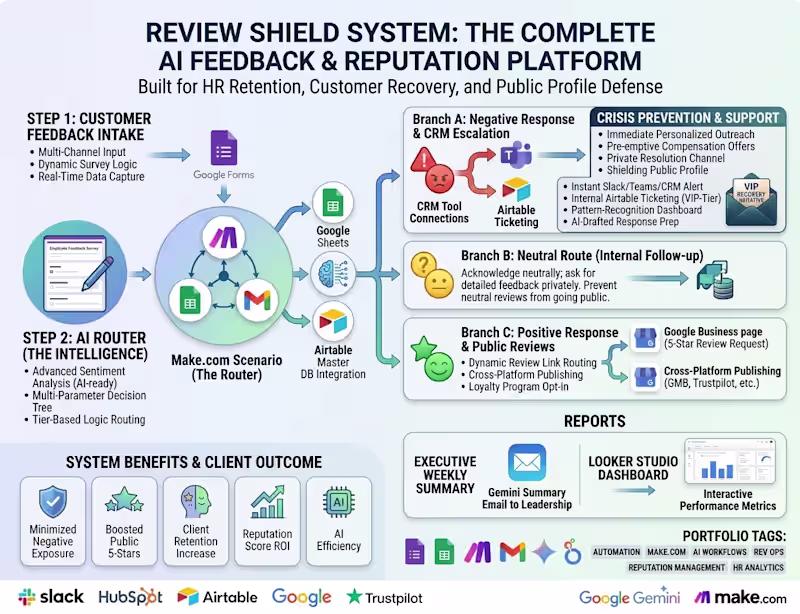 Cover image for AI Customer Review & Reputation Shield System