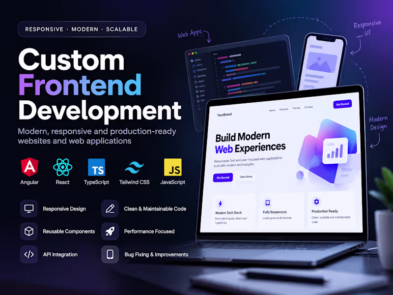 Cover image for I will build a responsive website for your business