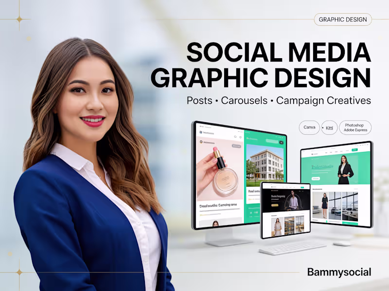 Cover image for Social Media Graphic Design & Content Design