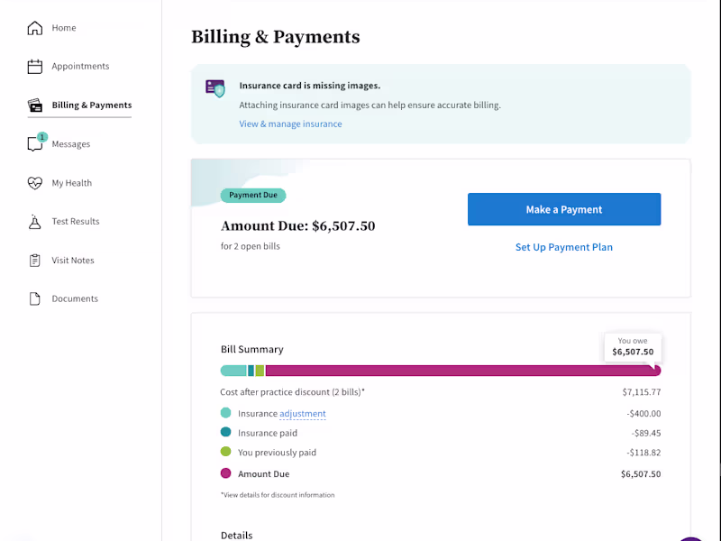 Cover image for athenahealth — Patient Financial Products