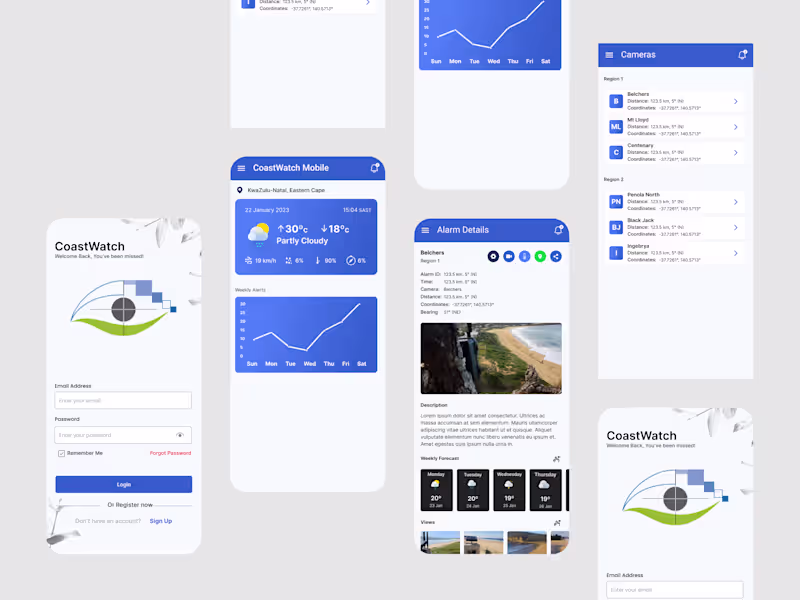 Cover image for Coast Watch Redesign (Figma to WebStorm)