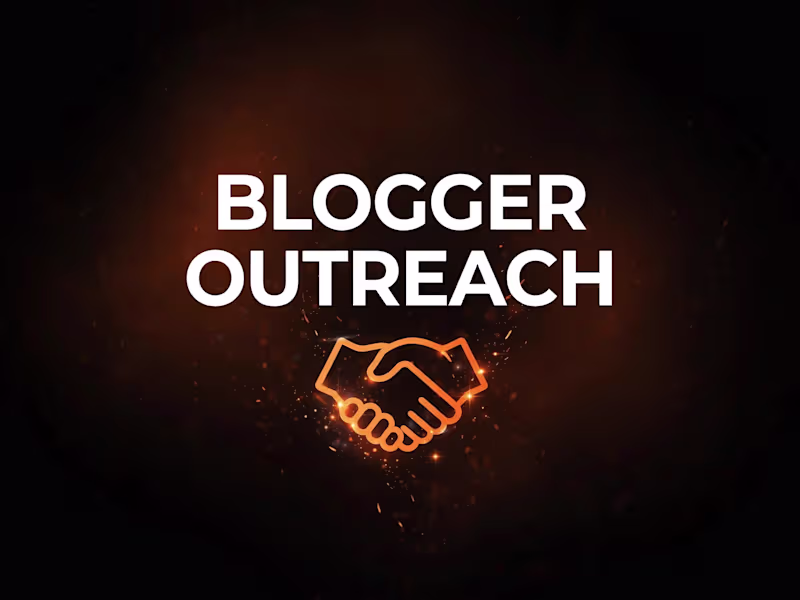 Cover image for I will do 5 Blogger Outreach with DA 50+ Sites 