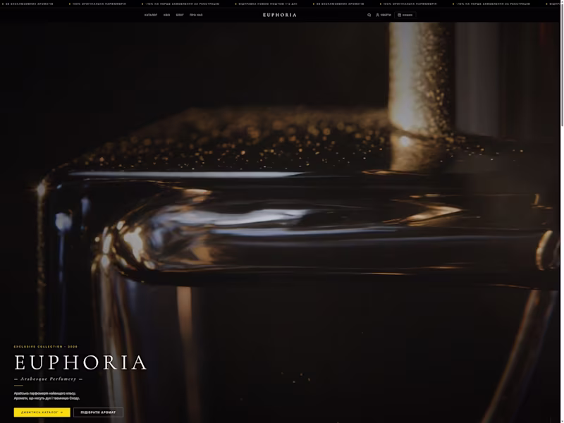 Cover image for Euphoria — a live perfume