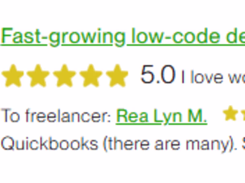 Cover image for Fast-growing low-code development company - Controller