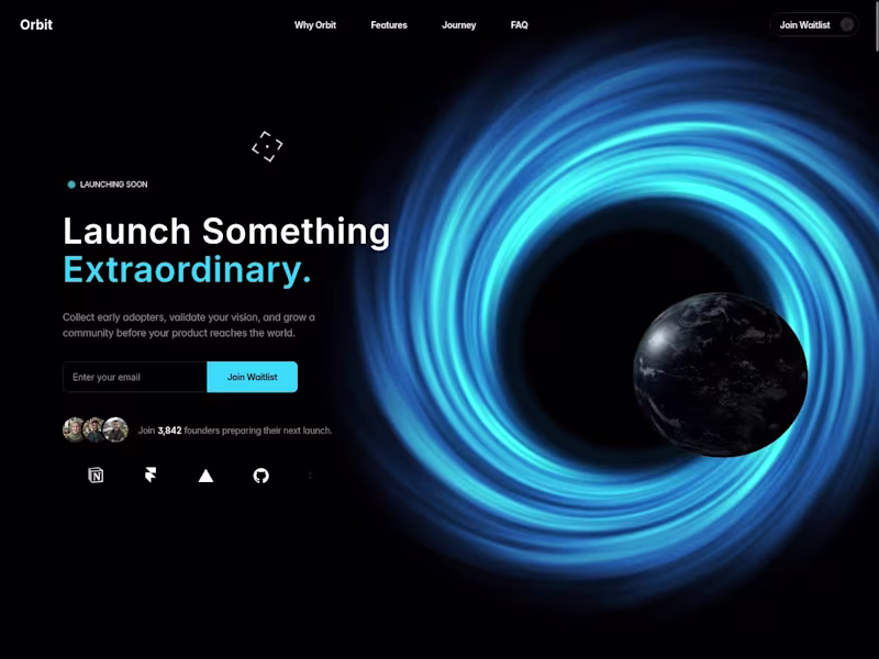 Cover image for Orbit — Framer Launch & Waitlist Template