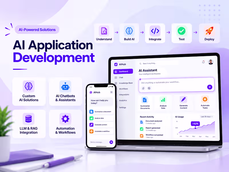 Cover image for AI Application Development | LLM, RAG & Automation