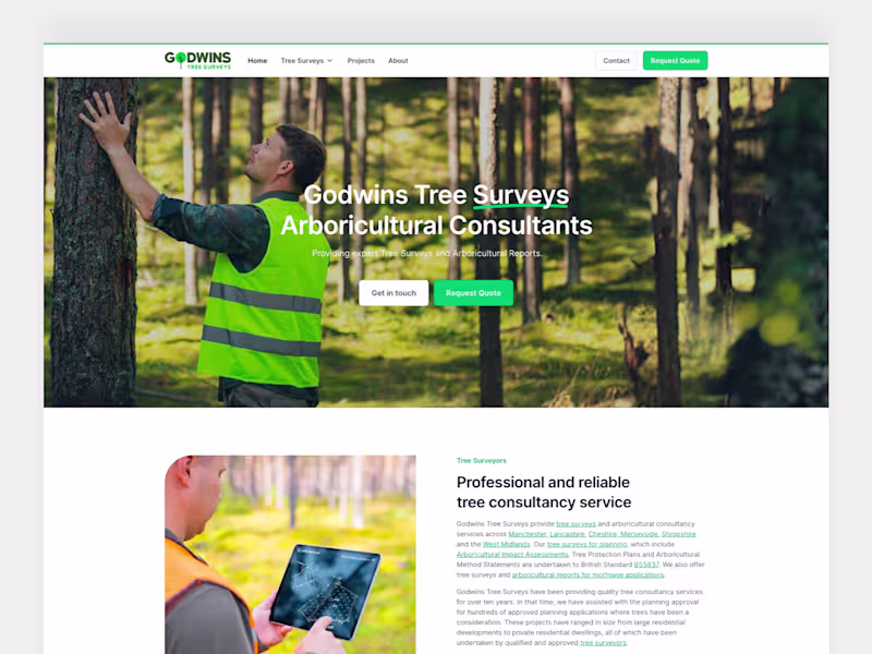 Cover image for Godwins Tree Surveys 