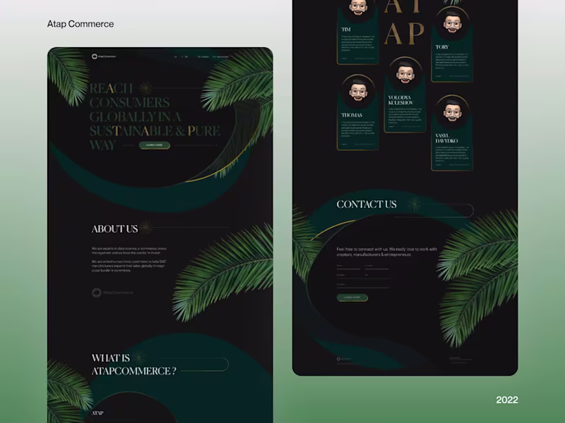 Cover image for Figma UX/UI design for Investment company · Atap Commerce