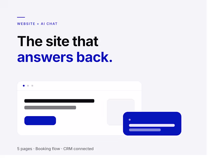Cover image for Conversion Website in Webflow or Framer + Embedded AI Chat