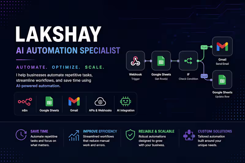 Cover image for Ai Automation & Workflow Development 