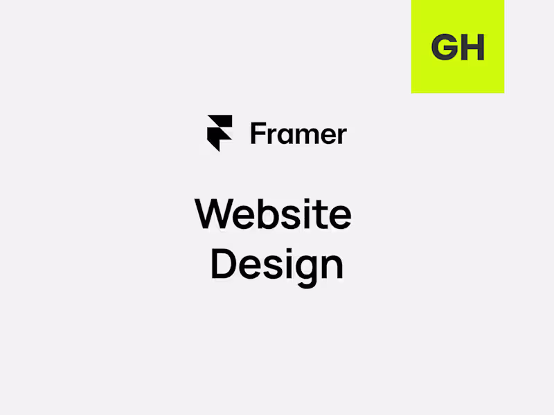 Cover image for Framer Website Design + Build