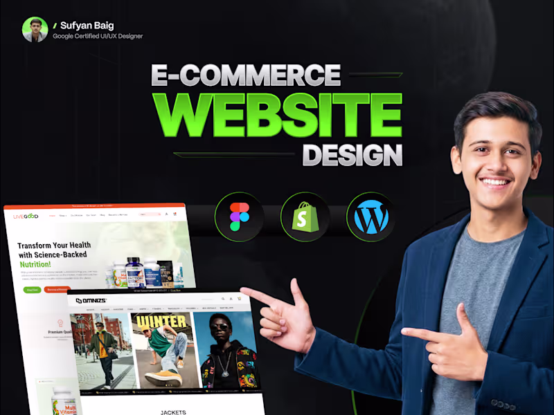 Cover image for E-commerce Website Design + Development
