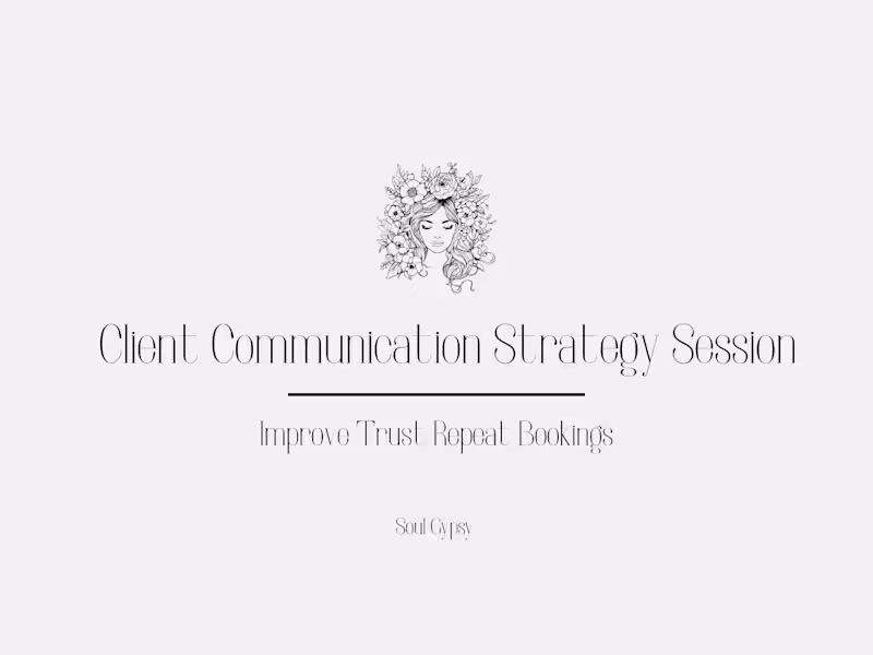 Cover image for Client Communication & Retention Strategy Session