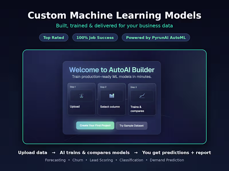 Cover image for Custom Machine Learning Model Development