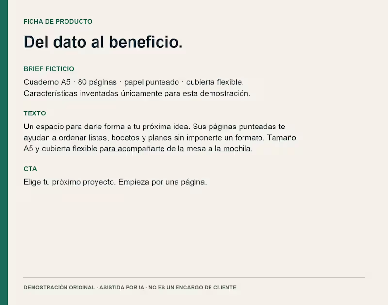 Cover image for Ficha de producto: del dato