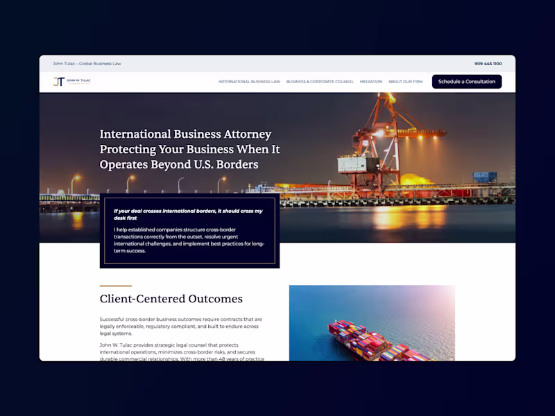 Cover image for John W. Tulac Website