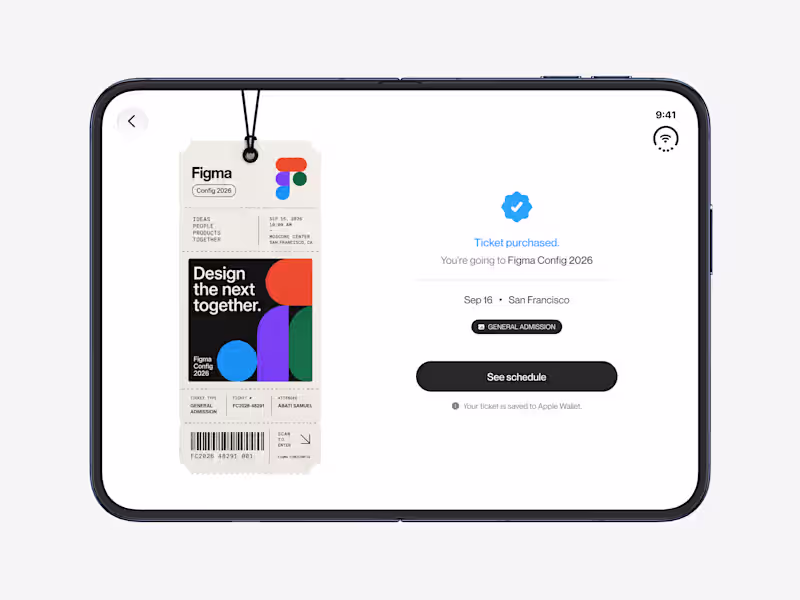 Cover image for Designed and built an event ticket interaction for the iPhon...