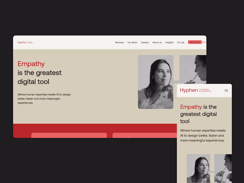 Cover image for Hyphen is a UX consultancy