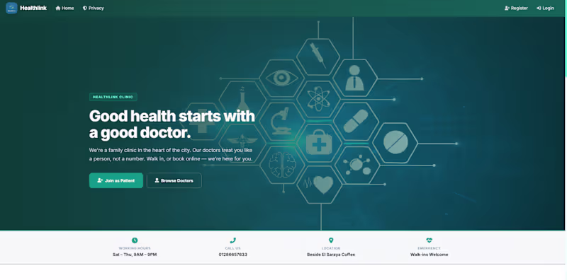 Cover image for Smart Clinic Management Web Application
This