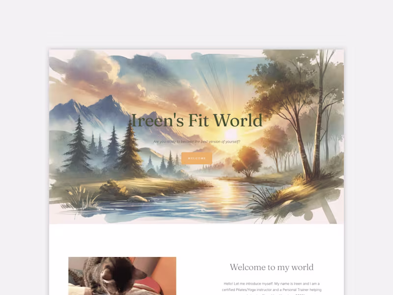 Cover image for From multiple-pages to a landing page | Ireen's Fit World