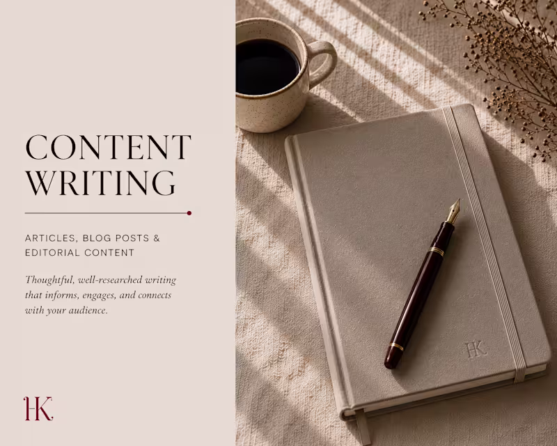 Cover image for Article, Blog & Editorial Content Writing