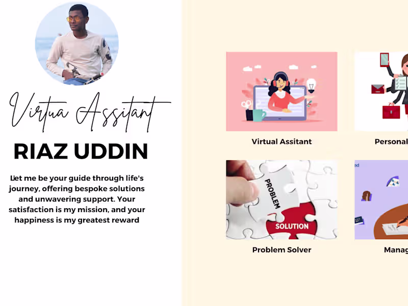 Cover image for  "I am your dedicated virtual assistant, 