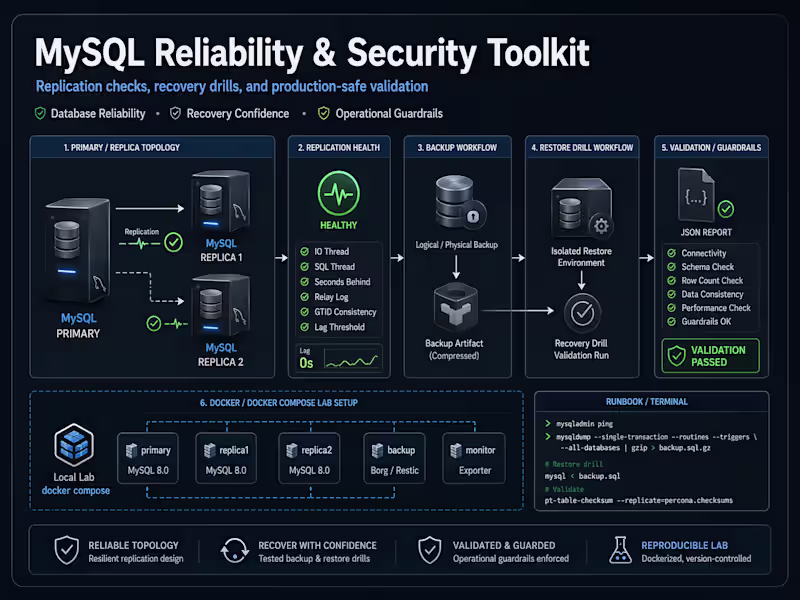 Cover image for Created a reliability-focused MySQL toolkit