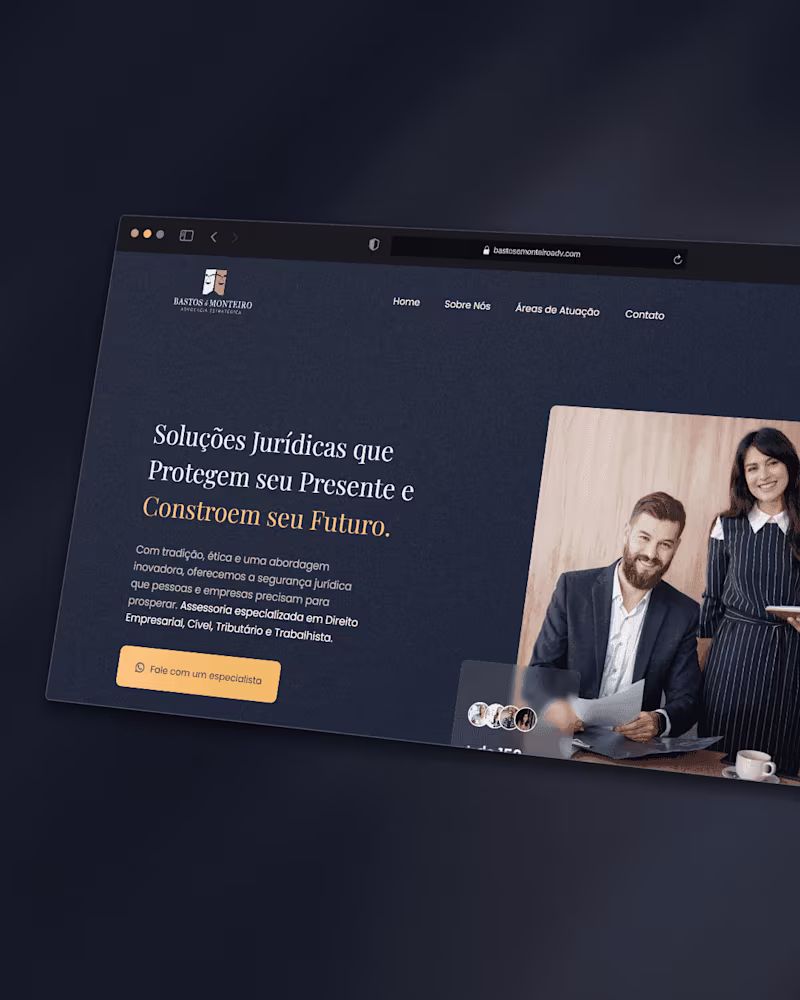 Cover image for Institutional website for a law