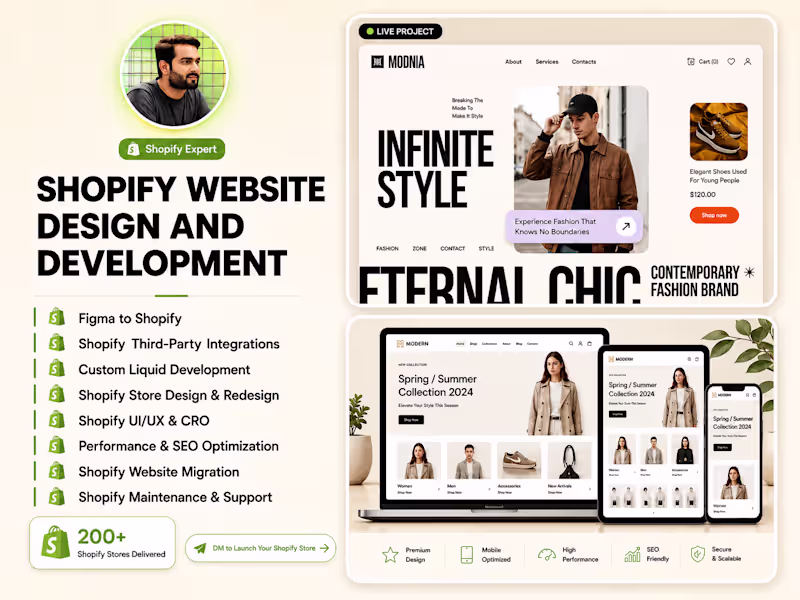 Cover image for Shopify Website Design & Development