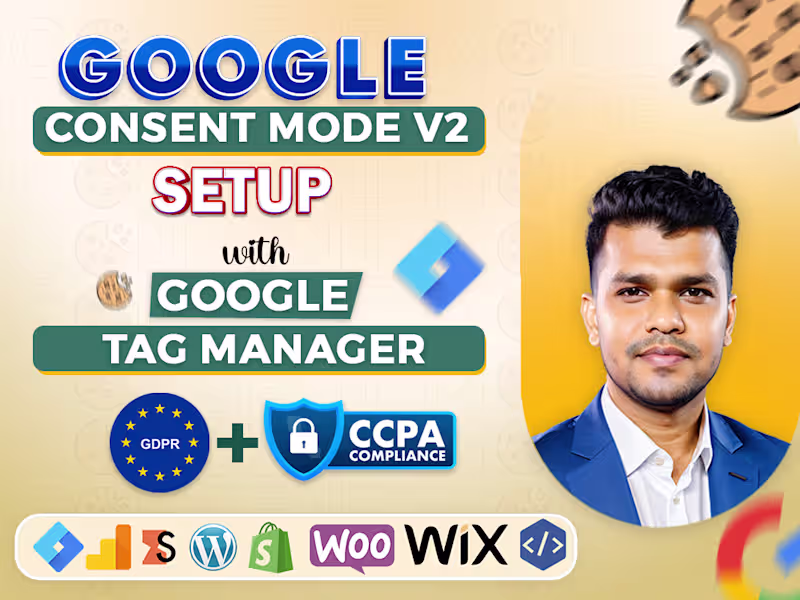 Cover image for Google Consent Mode V2 and Cookie banner setup for GDPR CCPA 