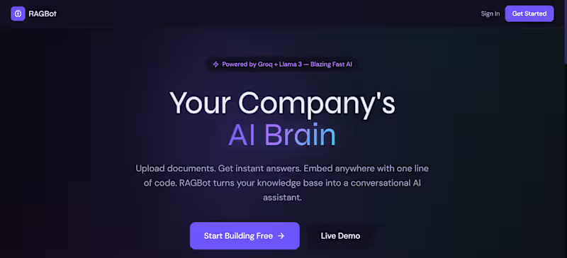 Cover image for AI-Powered Rag BOT