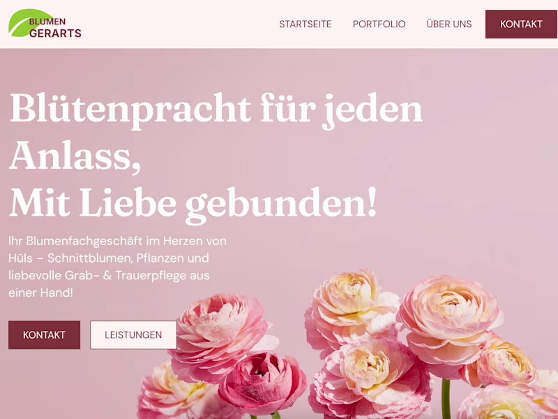 Cover image for Blumen Gerarts – Ihr Blumengeschäft in Hüls, Krefeld | Hochzeit…