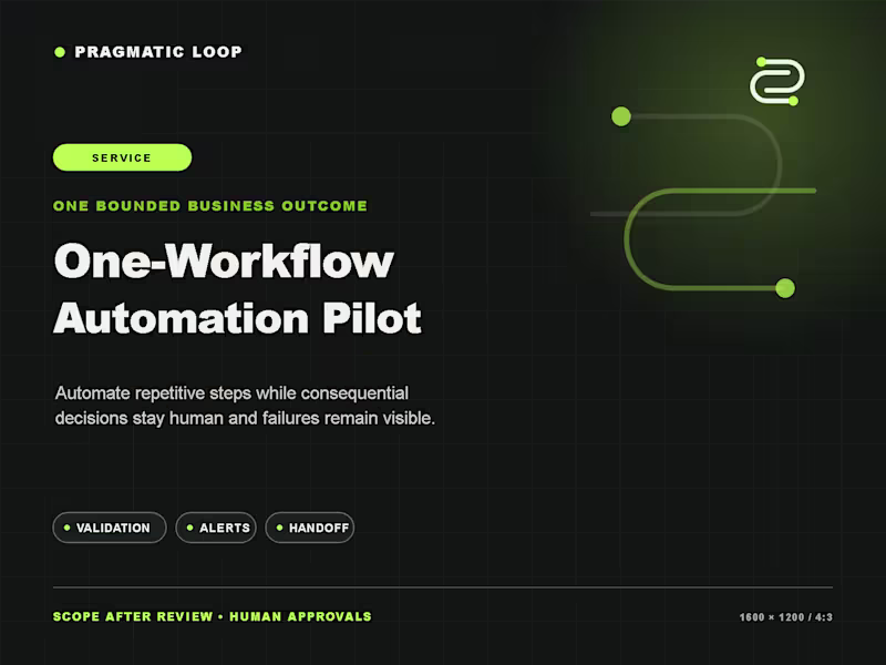 Cover image for One-Workflow Automation Pilot