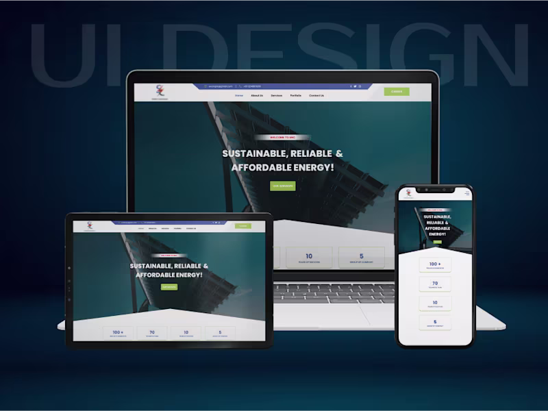 Cover image for I can asist you to make website UI Design 