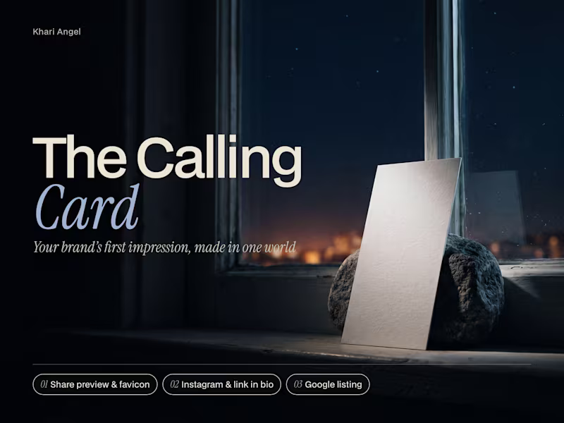 Cover image for The Calling Card: Your Brand's First Impression, Made in One World