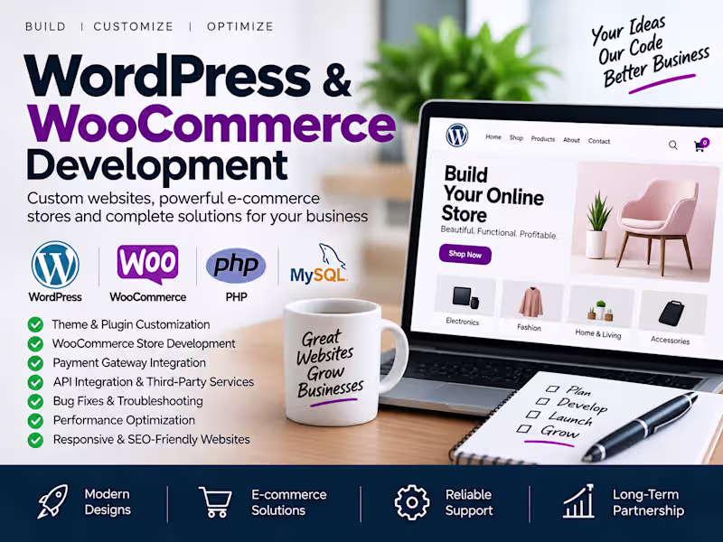 Cover image for WordPress & WooCommerce Development