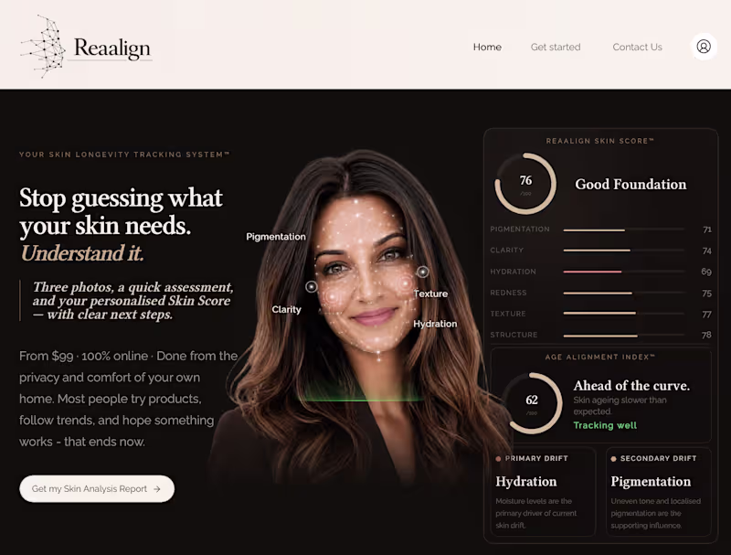 Cover image for AI Skin Analysis Platform for Australian Beauty-Tech Brand