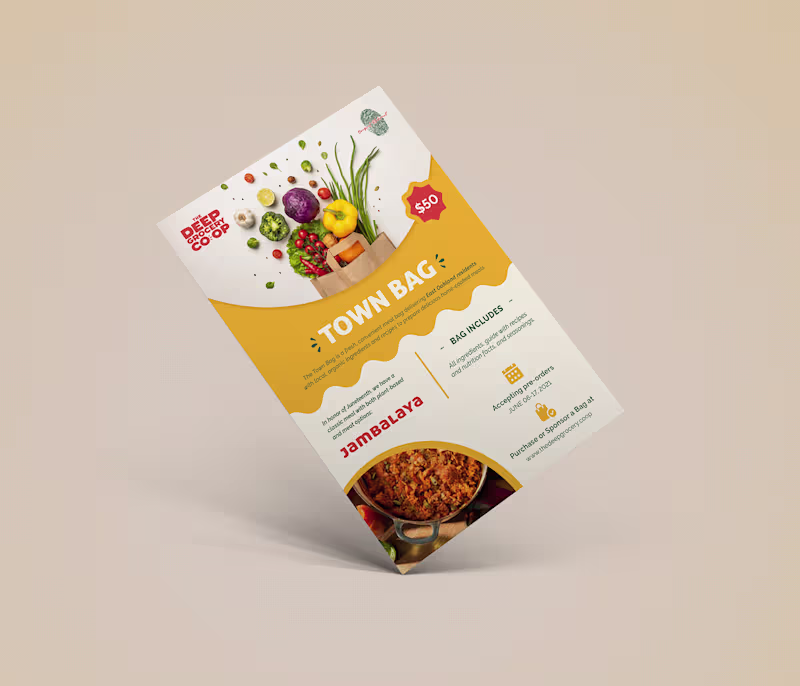 Cover image for Flyer Design and Bag Graphic