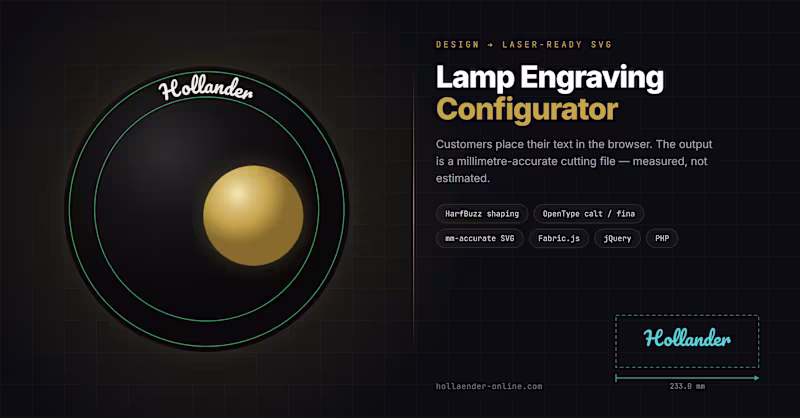 Cover image for Built a browser-based lamp engraving