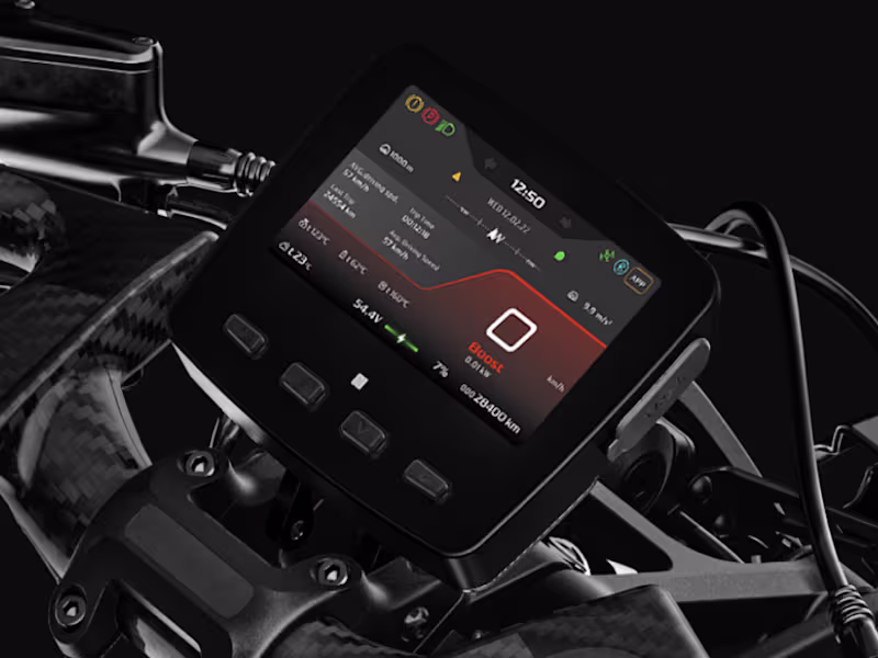 Cover image for HMI design for electric motorcycle