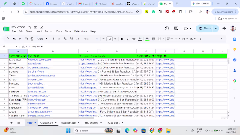 Cover image for I find Resturants Data Using