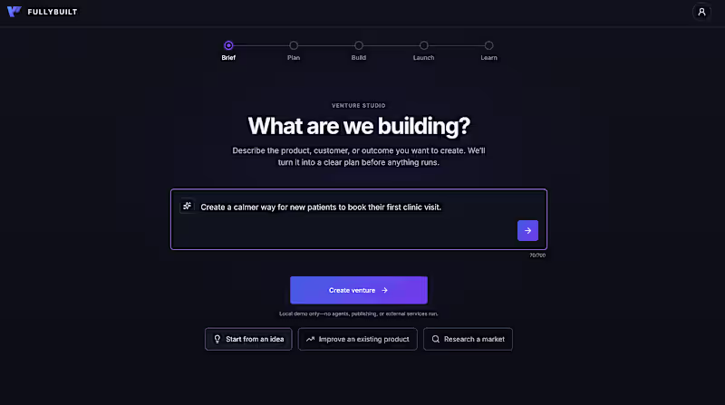 Cover image for Fullybuilt is an end-to-end version