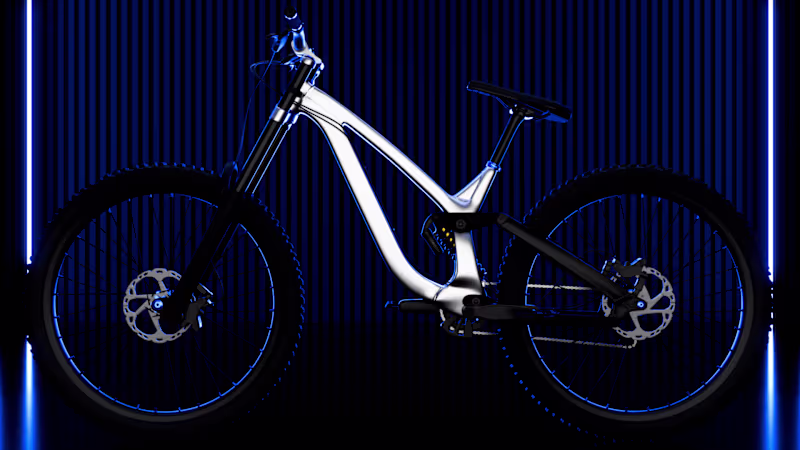 Cover image for Mountain Bicycle 3D render and animation Project.