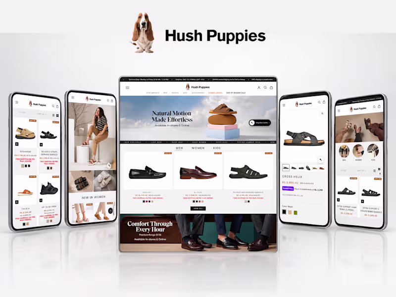 Cover image for Hushpuppies Pakistan - Website Rewamp