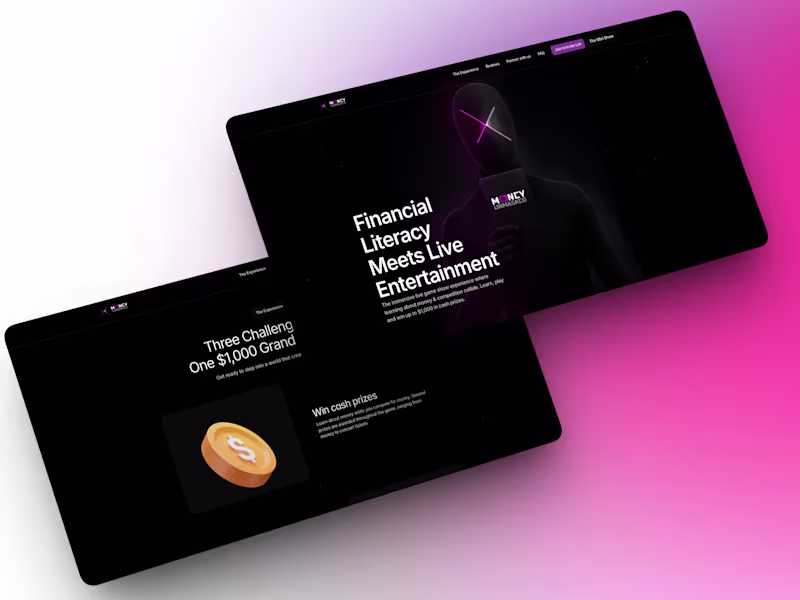 Cover image for Money Unmasked — Website Design