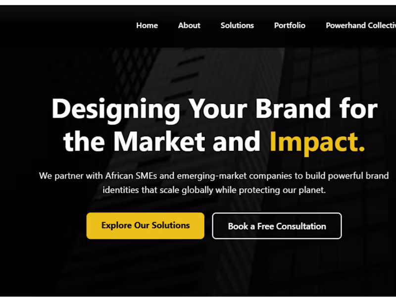 Cover image for Powerhand Designs — Pan-African Branding Agency Website